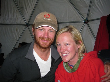 Me, my overgrown beard and Kirsty from Discovery